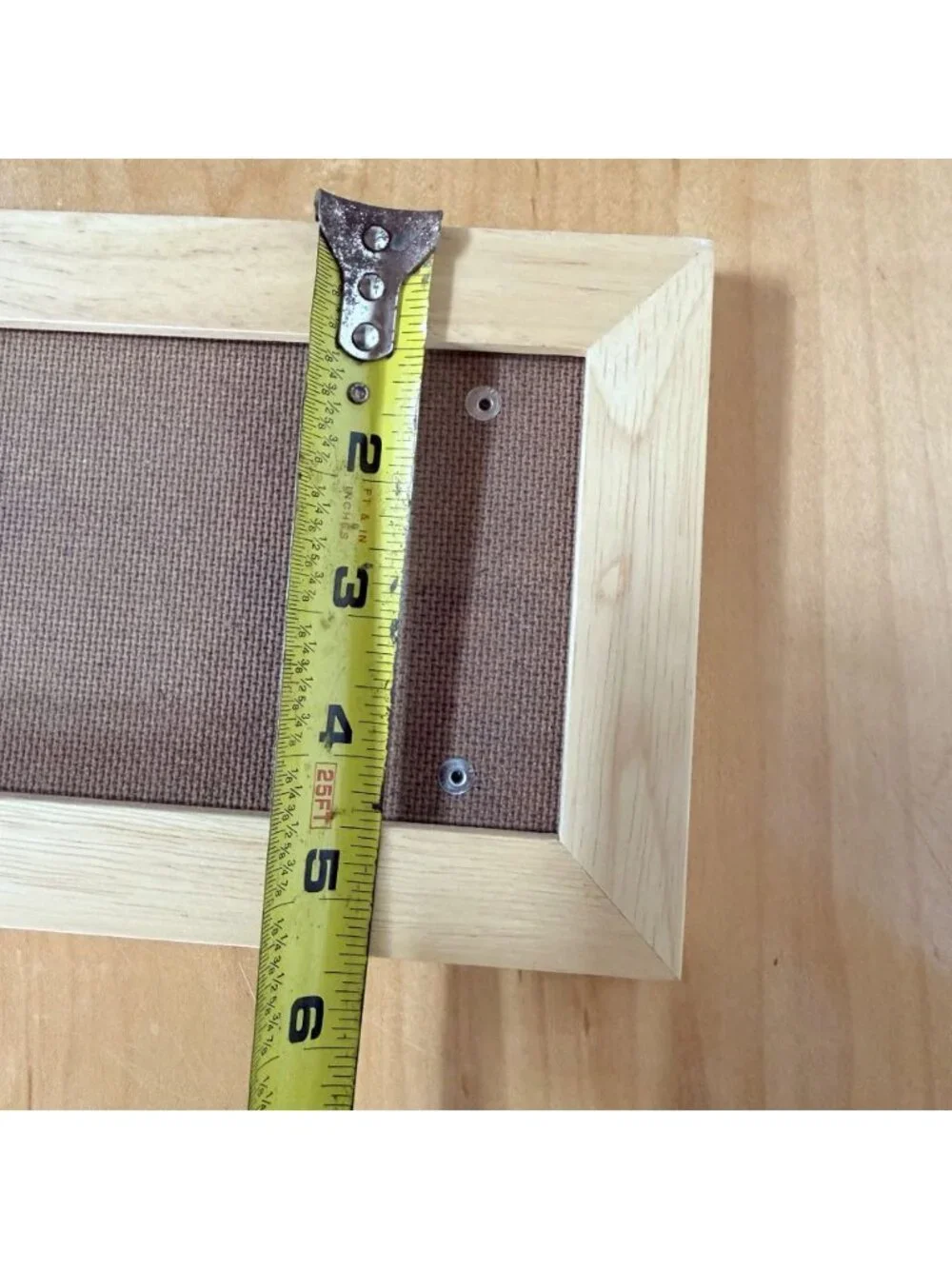 Hinged Double Picture Frame Wood Holds Two Photos Folding Display Wooden Natural